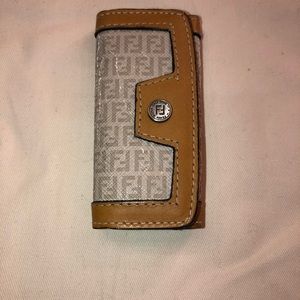 Authentic vintage FENDI key ring wallet